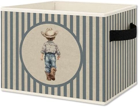 Western Cowboy Boy Nursery Foldable Storage Bins Box by Unknown