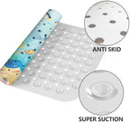 LNOND Bath Mat for Tub for Kids, Whales and Fish Bathtub Mat, Kids Bath Mats - Image 2