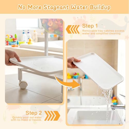 Bath Toy Storage Holder, Quick Drying Bathtub Toy Organizer - Image 4