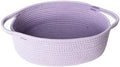 MEGASKET Purple Small Woven Basket, 13” x 9” x 5” Baskets by MEGASKET