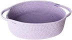 MEGASKET Purple Small Woven Basket, 13” x 9” x 5” Baskets by MEGASKET