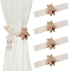 Cute Cartoon Animal Curtain Tiebacks 4Pcs Drape Rope Holdbacks by UFURMATE