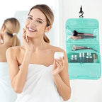 Hanging Toiletry Bag for Women, Portable Mint Green Travel Summer Beach Bag - Image 6