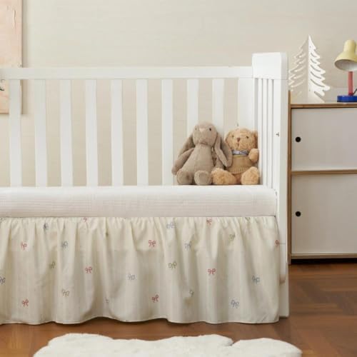 Crib Skirt Dust Ruffle 14" Drop - Image 4