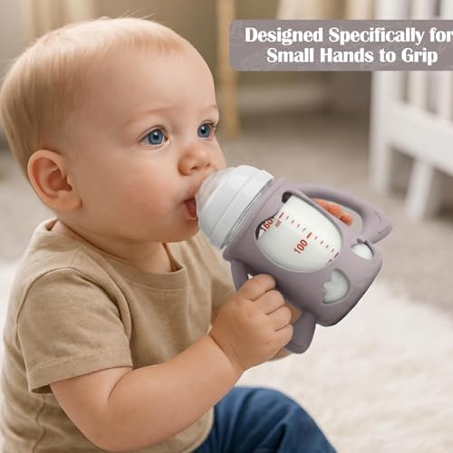 BUSOHA 3 Pack Silicone Sleeves for Pigeon 5oz Baby Bottle - Image 5