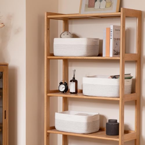 OIASKET Storage Baskets for Organizing 3 Pack, Woven Baskets for Shelves - Image 4