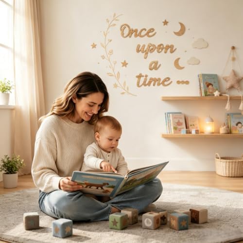 Once Upon a Time Sign Nursery Decor Wood Sign - Image 5