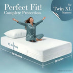 Utopia Bedding Mattress Protector Zippered Twin XL Size, 100% Waterproof Bed - Image 5