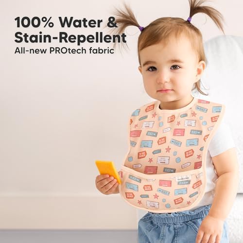 KeaBabies 3-Pack Waterproof Baby Bibs - Image 2