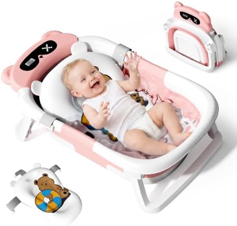 Collapsible Baby Bathtub for Newborn to Toddler by kerbwry