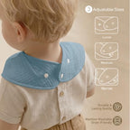 10 Pack Muslin Baby Bandana Bibs - Image 4