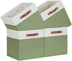 Temary 13 Inch Cube Storage Bin 4 Pack Fabric Storage Cubes Fabric Storage Bin by TEMARY