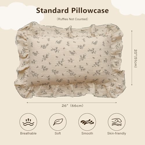 BuLuTu Hyacinth Floral Print Pillowcase Standard - Image 2