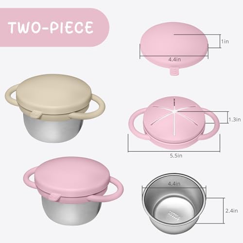 2 Pack Baby Stainless Steel Snack Containers - Image 6