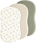 3 Pack Baby Muslin Bassinet Sheets by Coreeky