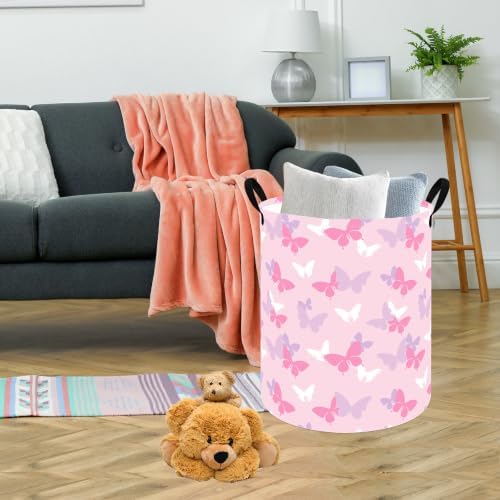 Large Laundry Basket Canvas Storage Bins Baby Nursery Hamper - Image 4
