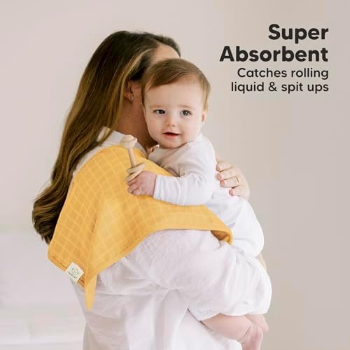 KeaBabies Cotton Muslin Burp Cloths Baby Boy - Image 3