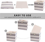 Posprica Storage Cubes, 13×13 Collapsible Storage Baskets Bins Fabric Drawers - Image 3