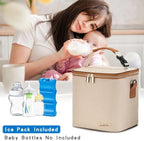 Breastmilk Cooler Bag with Ice Pack Fits 6 Baby Bottles Up to 9 Ounce, Baby - Image 6