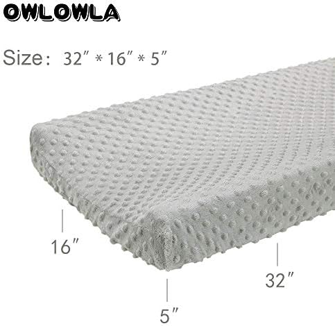 Owlowla Changing Pad Cover, Soft Minky Dots Changing Table Sheets - Image 6
