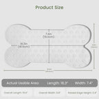 PWTAA Dog Food Mat Anti-Slip Silicone Dog Bowl Mat Thicker Pet Placemat - Image 2