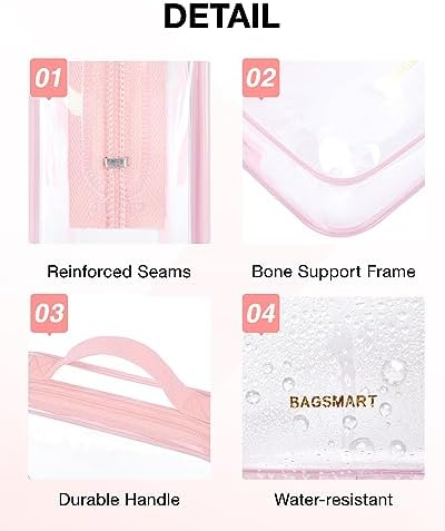 BAGSMART Clear Toiletry Bag - Image 4