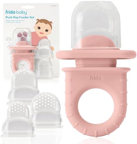 Frida Baby Push Pop Feeder, Baby Fruit Feeder, Dishwasher Safe by Unknown