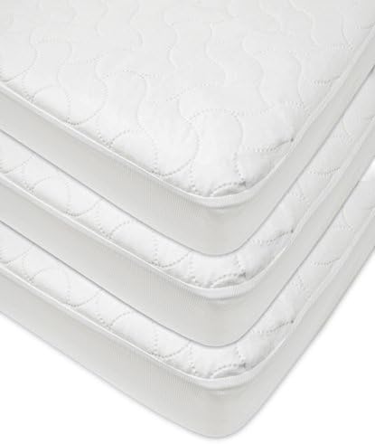 American Baby Company 3 Pack Waterproof Crib Mattress Protector 52" x 28" by AmericanBabyCompany