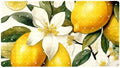 Shower Mat Non Slip 26.8 x 15.1 Inches, Lemons Flowers Bathtub Mat Shower Stall by Anna+Cowper
