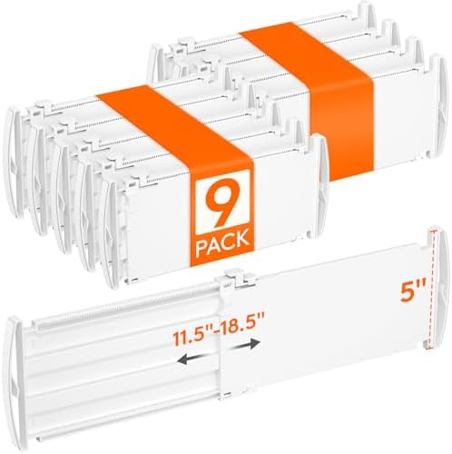 Lifewit 5" Tall Drawer Dividers, Adjustable Deep Drawer Organizer Clothes by Lifewit