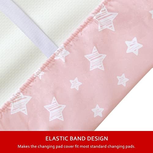Changing Pad Cover for Girls, Lovely Print Soft Diaper Change Table Sheets - Image 3