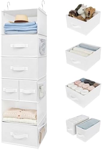 GRANNY SAYS Hanging Closet Organizer, 5 Drawers, 6 Shelves, 6 Pockets by GRANNYSAYS