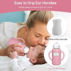 4 Pack Silicone Sleeves for Dr. Brown's Glass Baby Bottles -Drop Protection - Image 3