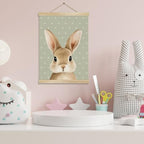 You found a duck Cute Rabbit Wall Art Decor, Nordic Woodland Animal Wall - Image 2