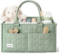 Baby Diaper Caddy Organizer, Portable Nursery Storage Basket by Lullawee