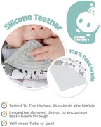 Cheeky Chompers Neckerchew Teething Bib, 2-in-1 Bandana Style Bib w/Food Grade - Image 4
