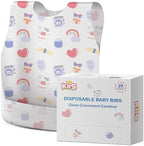KIIS Disposable Baby Bibs, Waterproof Smock Bibs, Full Coverage by KIIS