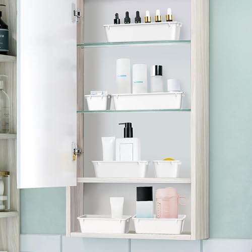 25 PCS Plastic Drawer Organizer Set, Makeup Organizers and Storage Bins - Image 6