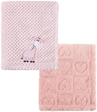 CREVENT 2Pcs 30''X40'' Cute Cozy Fluffy Warm Baby Blankets by CREVENT