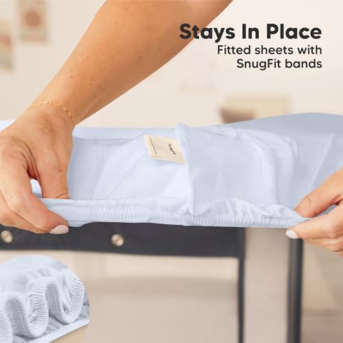 2pk Mini Crib Sheets Fitted 38x26 Pack N Play Mattress Sheet - Image 6