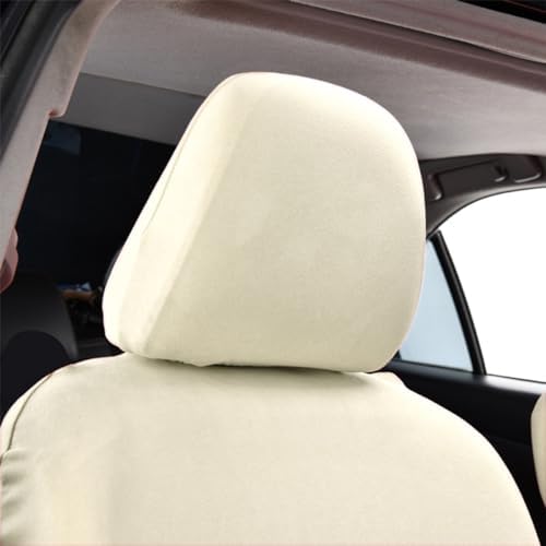 AUCELI 2PCS Car Headrest Covers, Soft Dust-Proof Anti-Scratch Breathable - Image 6