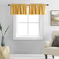 DONREN Gold Yellow Curtain Valances by DONREN