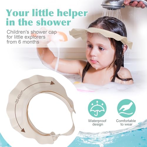 Baby Shower Cap Hat Soft Adjustable Bath Head Cap Visor - Image 5