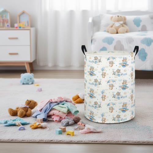 Baby Laundry Hamper kids laundry Basket Waterproof Laundry Bag - Image 4