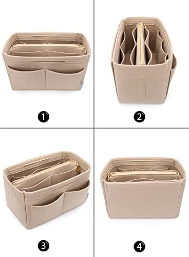 LEXSION Felt Purse Organizer Insert, Tote Bag Shaper Dividers - Image 3