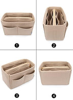LEXSION Felt Purse Organizer Insert, Tote Bag Shaper Dividers - Image 3