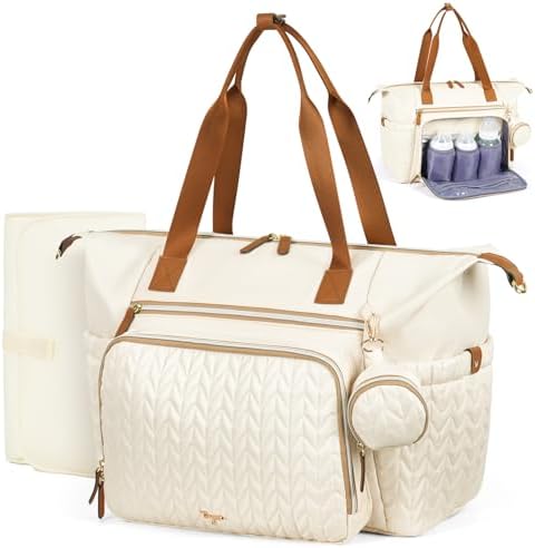 Diaper Bag Tote, Large Baby Hospital Bag by Tonyeee