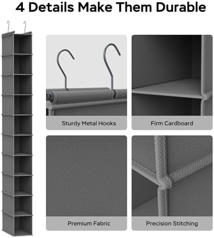 MAX Houser 10-Shelf Hanging Shoe Shelf Organizer - Image 5