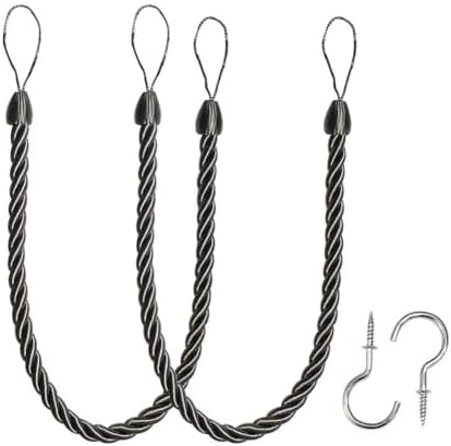 BEL AVENIR Curtain Tiebacks Ropes Tie-Backs, Handmade Holdbacks by BELAVENIR