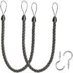 BEL AVENIR Curtain Tiebacks Ropes Tie-Backs, Handmade Holdbacks by BELAVENIR